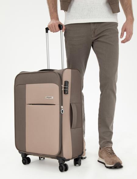 Bej Orta Boy Kumaş Valiz - 50312940001