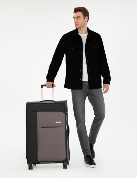 Siyah Büyük Boy Kumaş Valiz - 50312939003