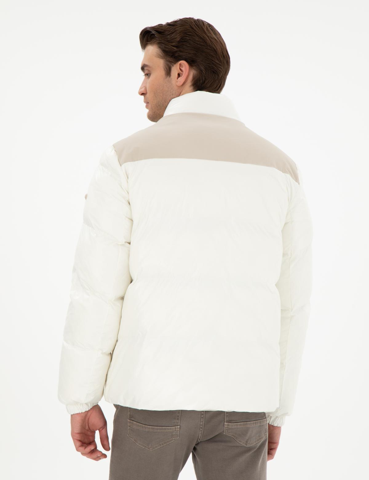 Bej Çift Taraflı Kaz Tüyü Mont - 50291018061