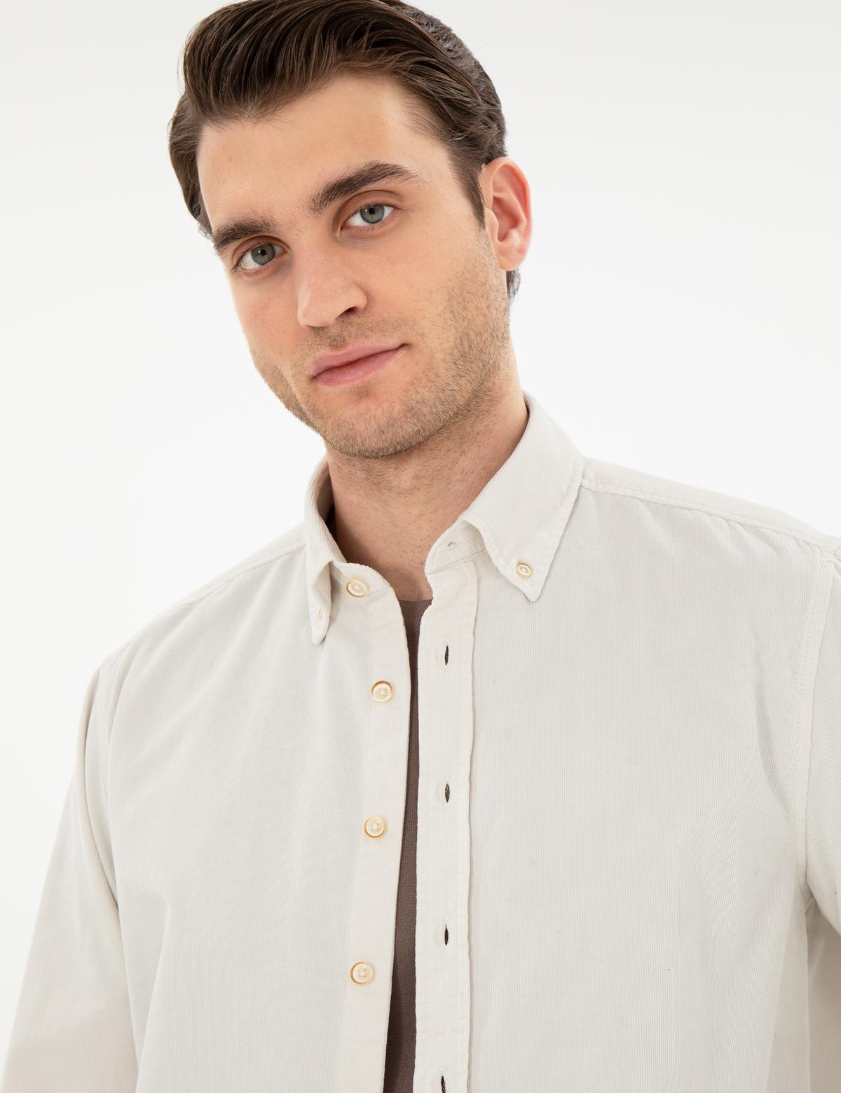 Vizon Regular Fit Uzun Kollu Gömlek - 50292347059