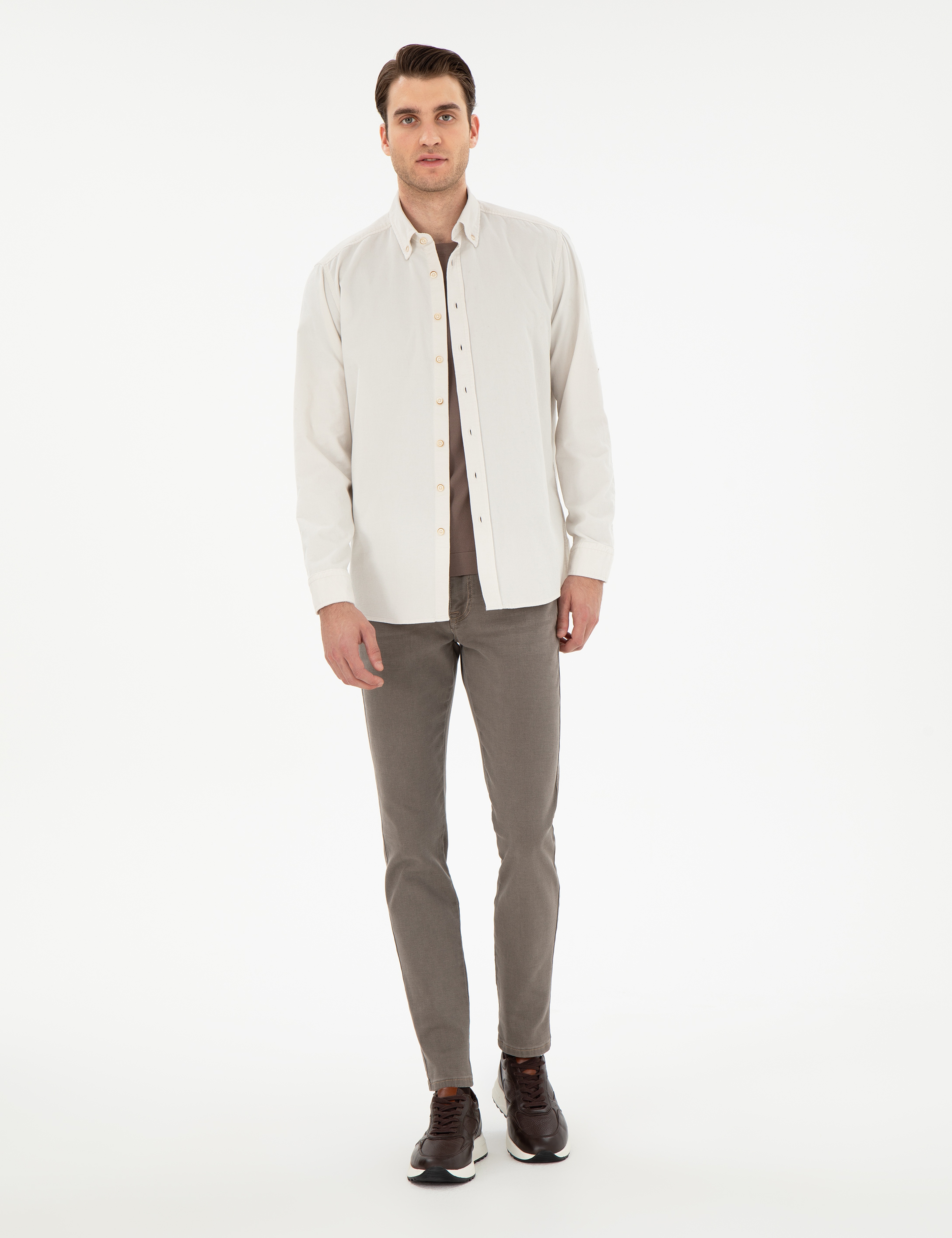 Vizon Regular Fit Uzun Kollu Gömlek - Image 4