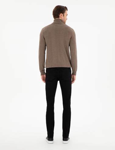 Antrasit Slim Fit Jean Pantolon