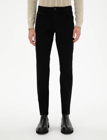 Siyah Slim Fit Jean Pantolon