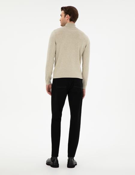 Siyah Slim Fit Jean Pantolon - 50292140036