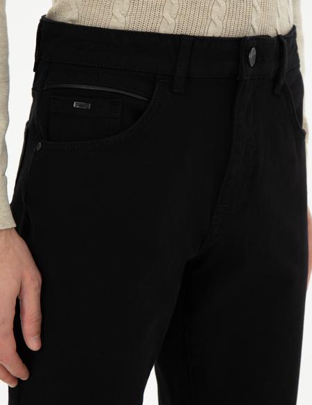 Siyah Slim Fit Jean Pantolon - 50292140036