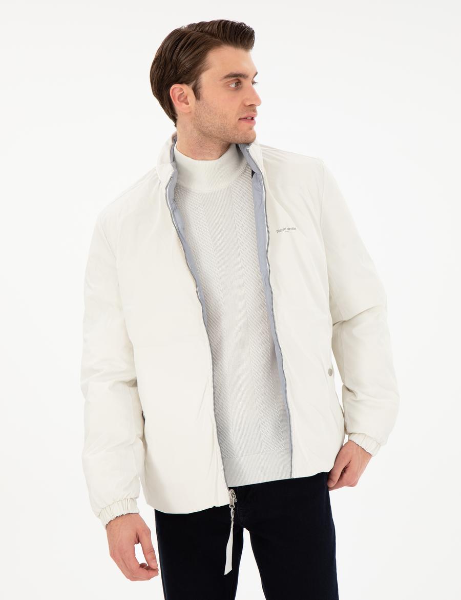 Lacivert Çift Taraflı Kaz Tüyü Mont