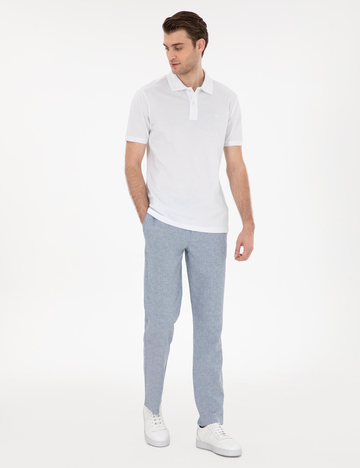 Açık Mavi Slim Fit Kumaş Pantolon - 50288250078