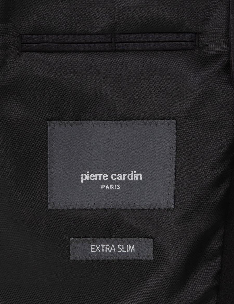 Siyah Ex. Slim Fit Yelekli Smokin