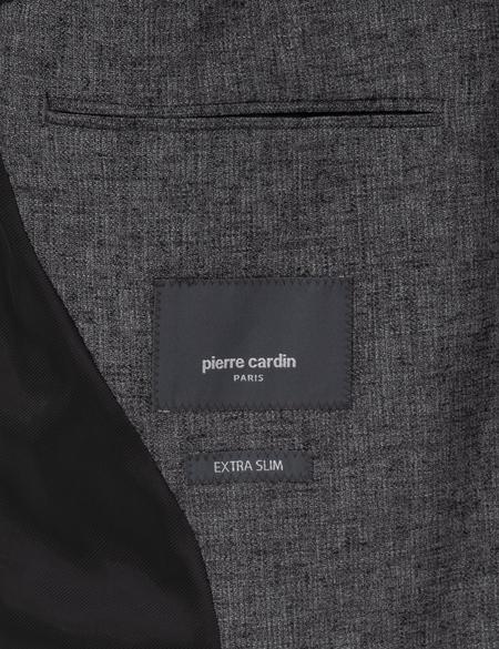 Antrasit Ex. Slim Fit Keten Karışımlı Ceket - 50303816017