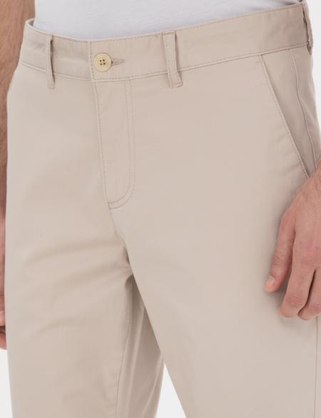 Bej Slim Fit Yazlık Kanvas Pantolon - 50305450317