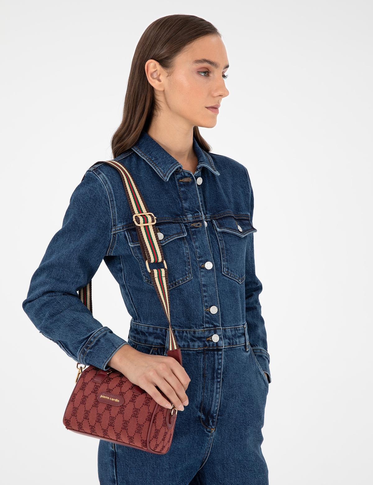 Bordo Omuz Çantası