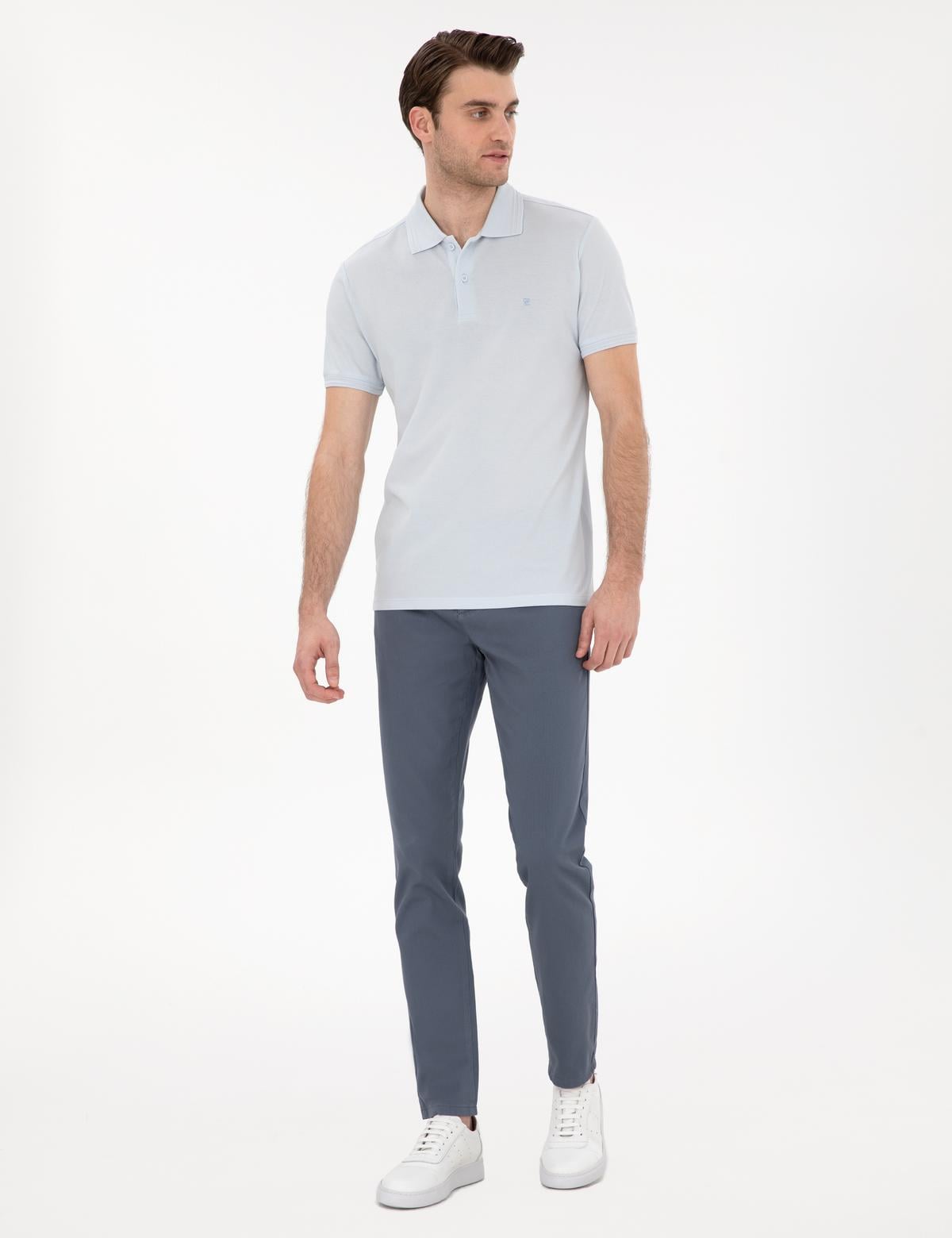 Açık Mavi Slim Fit 5 Cep Chino Pantolon - 50271249251