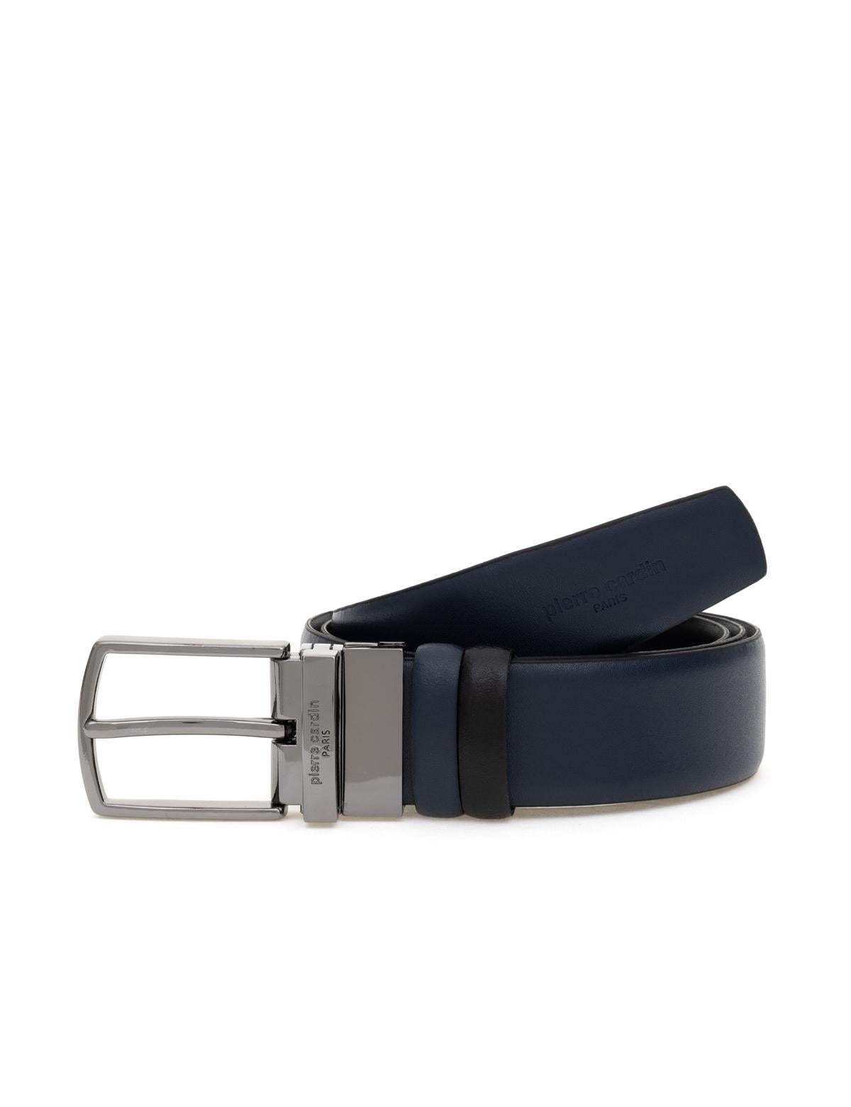 Lacivert %100 Deri Çift Taraflı Kemer - 50312970001