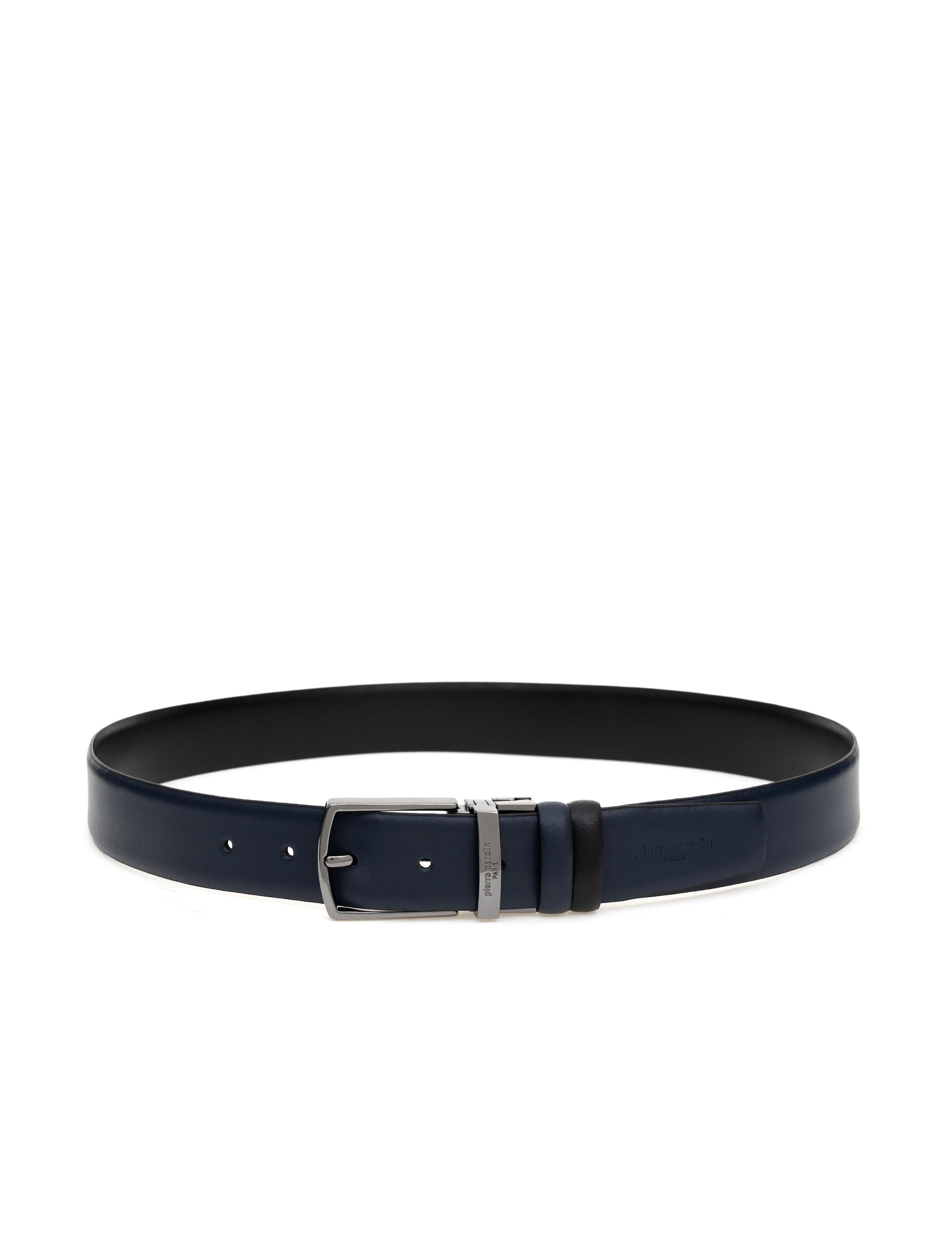 Lacivert %100 Deri Çift Taraflı Kemer