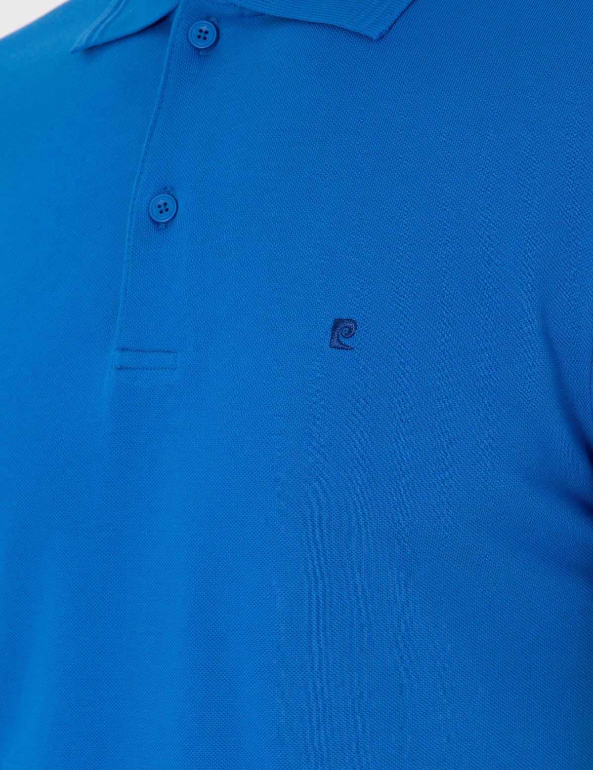 Saks Slim Fit %100 Pamuk Polo Yaka Basic Tişört - 50306448063