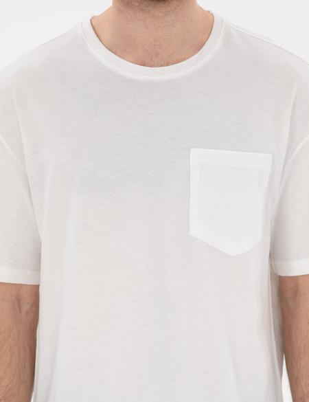 Ekru Comfort Fit Basic Tişört - 50306991009