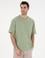 Yeşil Comfort Fit Basic Tişört