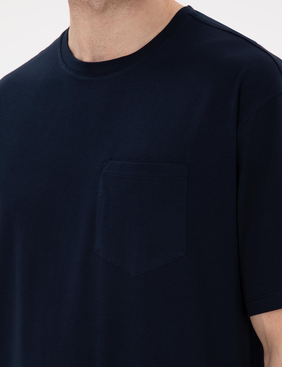 Lacivert Comfort Fit Basic Tişört - 50306991019