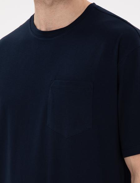 Lacivert Comfort Fit Basic Tişört - 50306991019