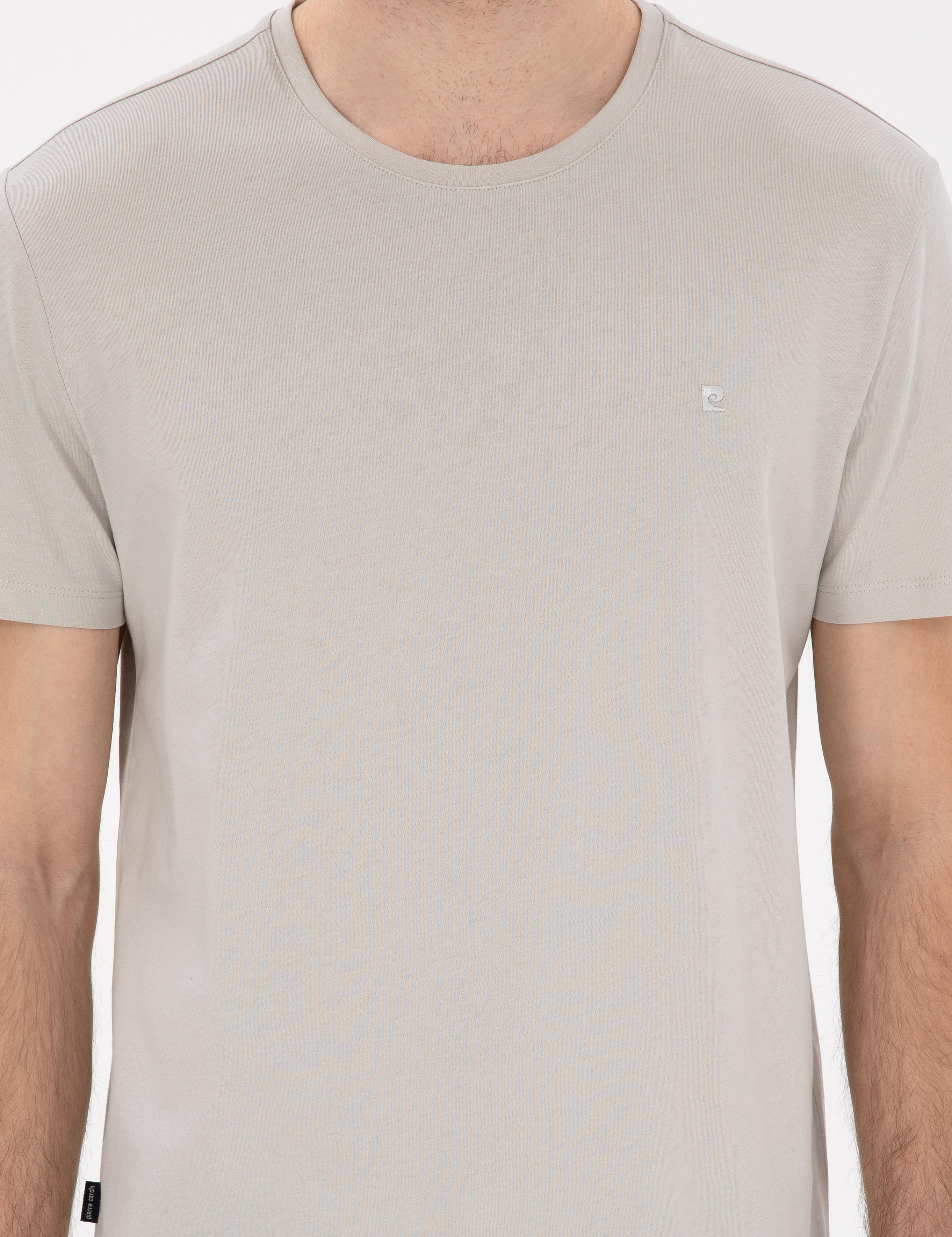 Taş %100 Pamuk Slim Fit Bisiklet Yaka Basic Tişört