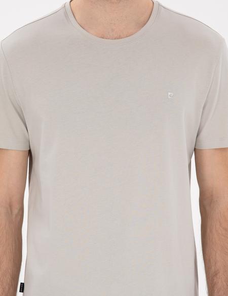 Taş %100 Pamuk Slim Fit Bisiklet Yaka Basic Tişört - 50306980032