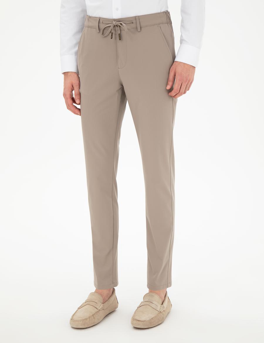 Vizon Slim Fit Esnek Jogger Kanvas Pantolon