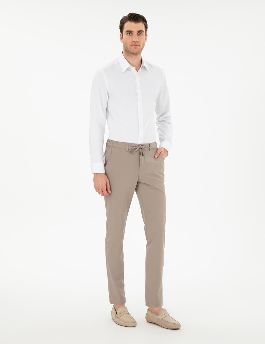 Vizon Slim Fit Esnek Jogger Kanvas Pantolon