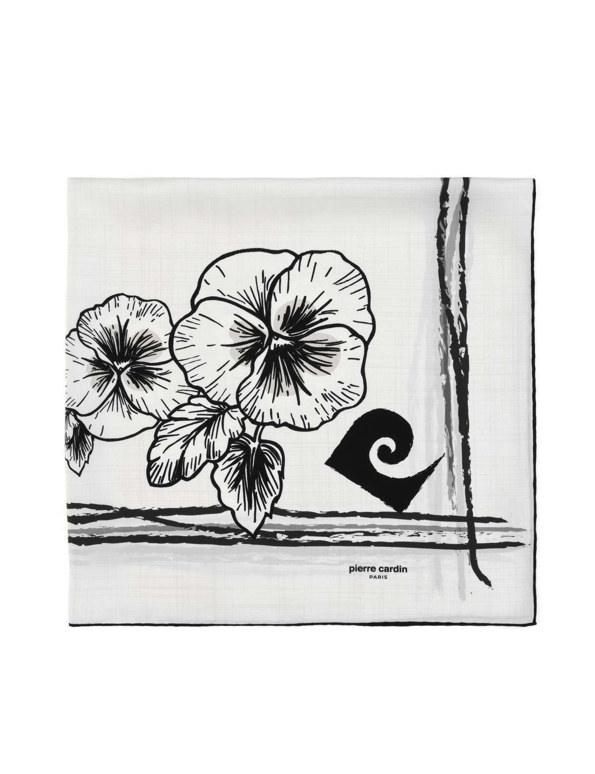 Beyaz İpek Eşarp - 50309621001