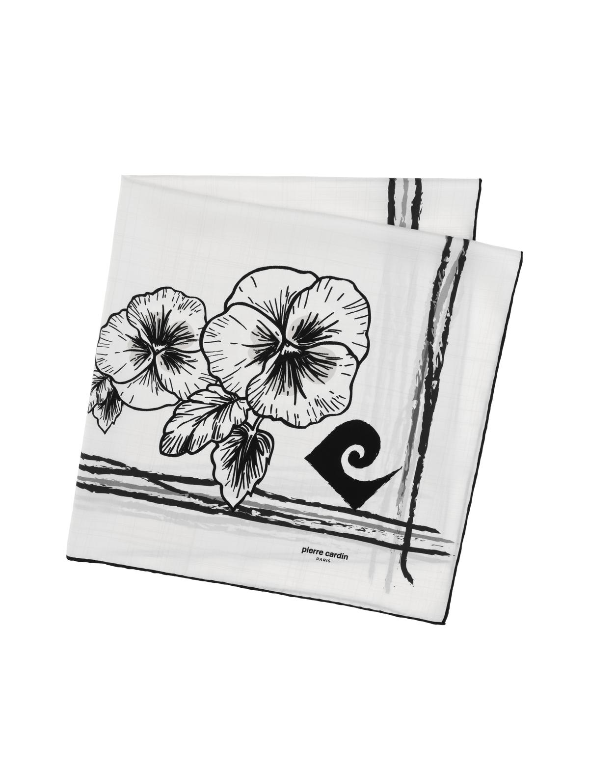 Beyaz İpek Eşarp - 50309621001