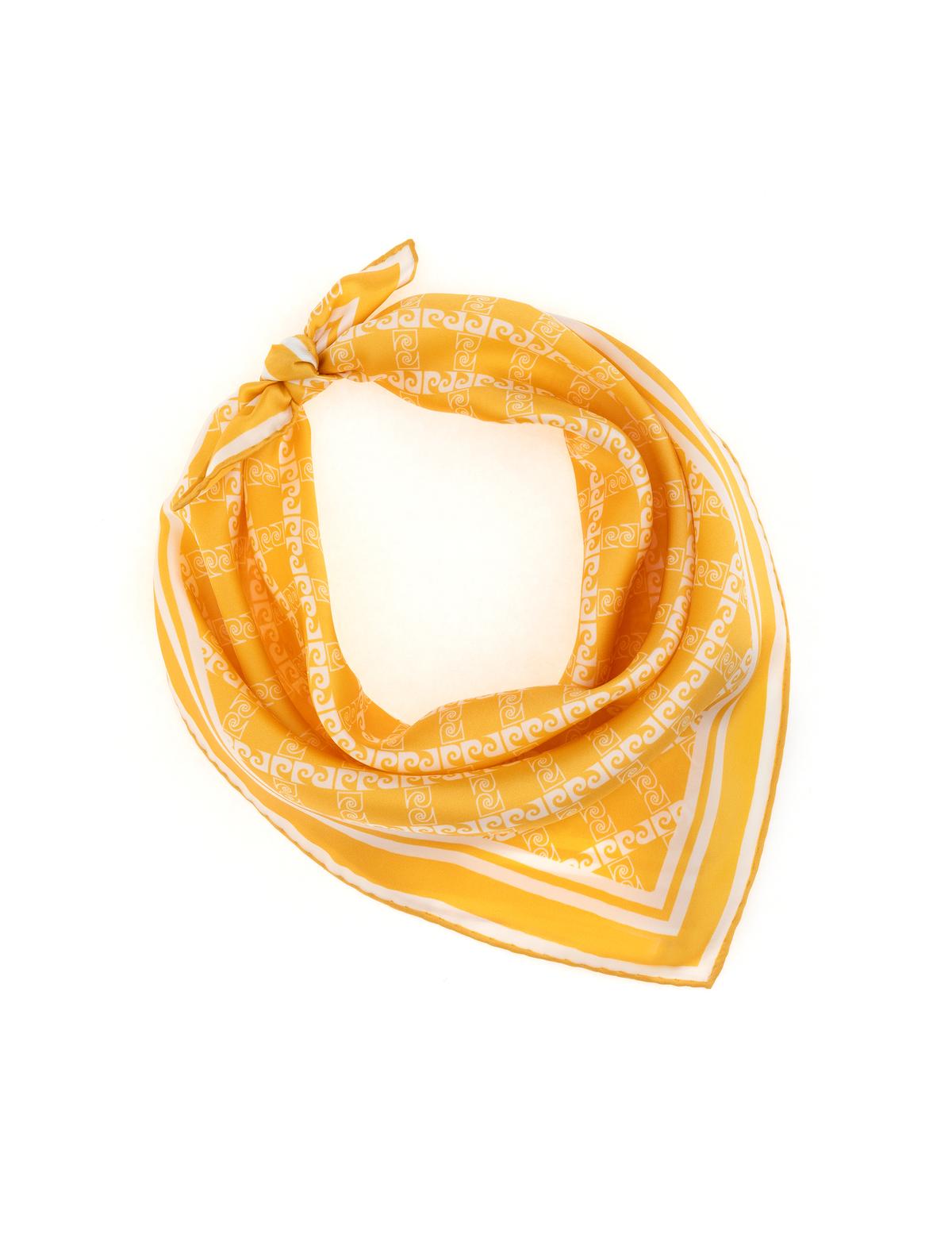 Sarı ipek Fular