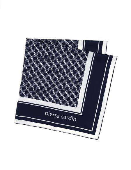 Lacivert İpek Eşarp - 50309584002