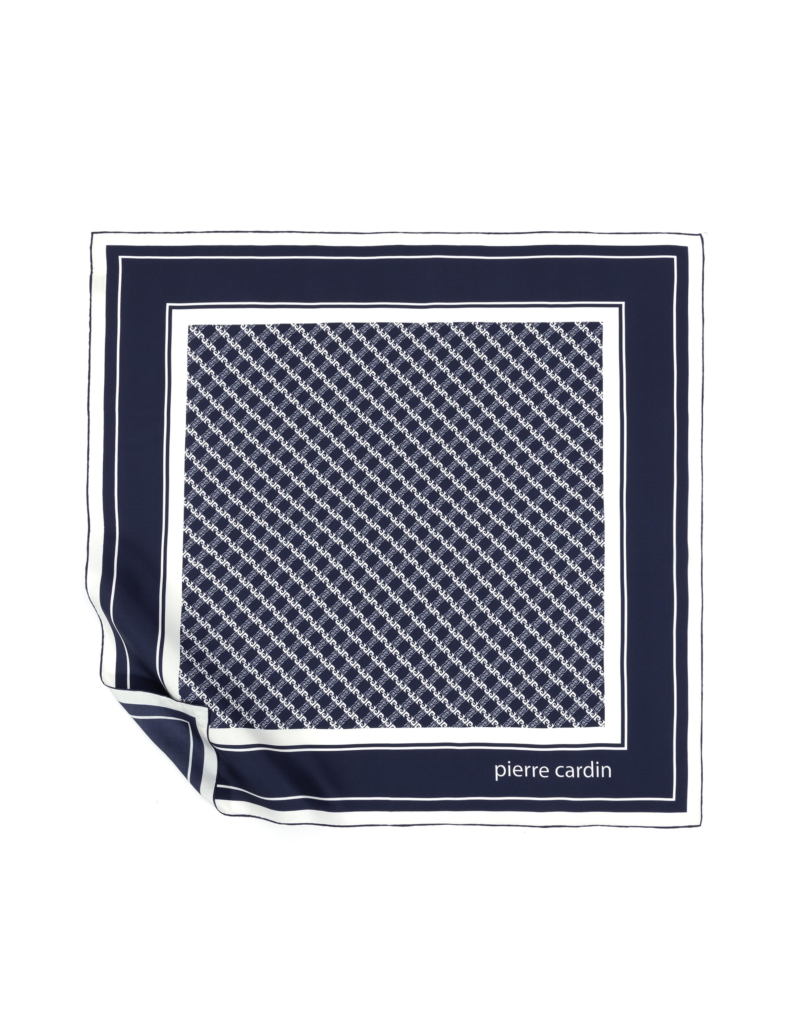 Lacivert İpek Eşarp