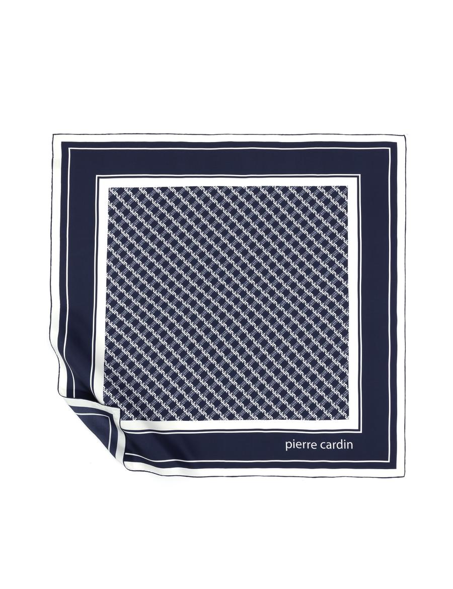 Lacivert İpek Eşarp