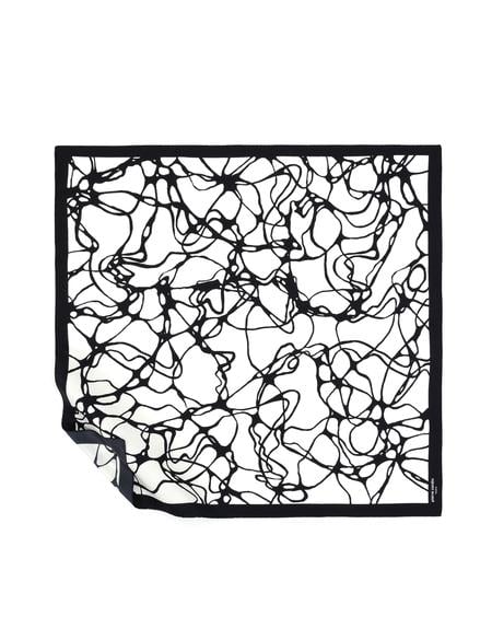 Siyah İpek Eşarp - 50309586002