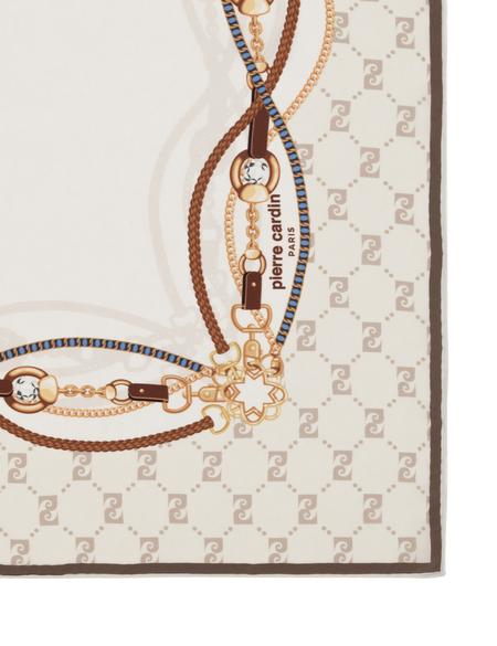 Kahverengi İpek Eşarp - 50309590002