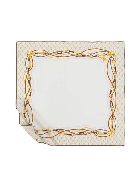 Kahverengi İpek Eşarp - 50309590002