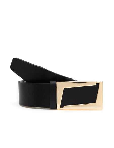 Siyah Deri Kemer - 50312239003