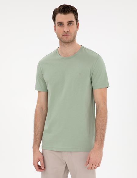 Çağla %100 Pamuk Slim Fit Bisiklet Yaka Basic Tişört - 50306980038