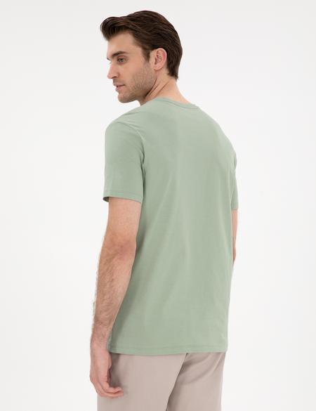 Çağla %100 Pamuk Slim Fit Bisiklet Yaka Basic Tişört - 50306980038