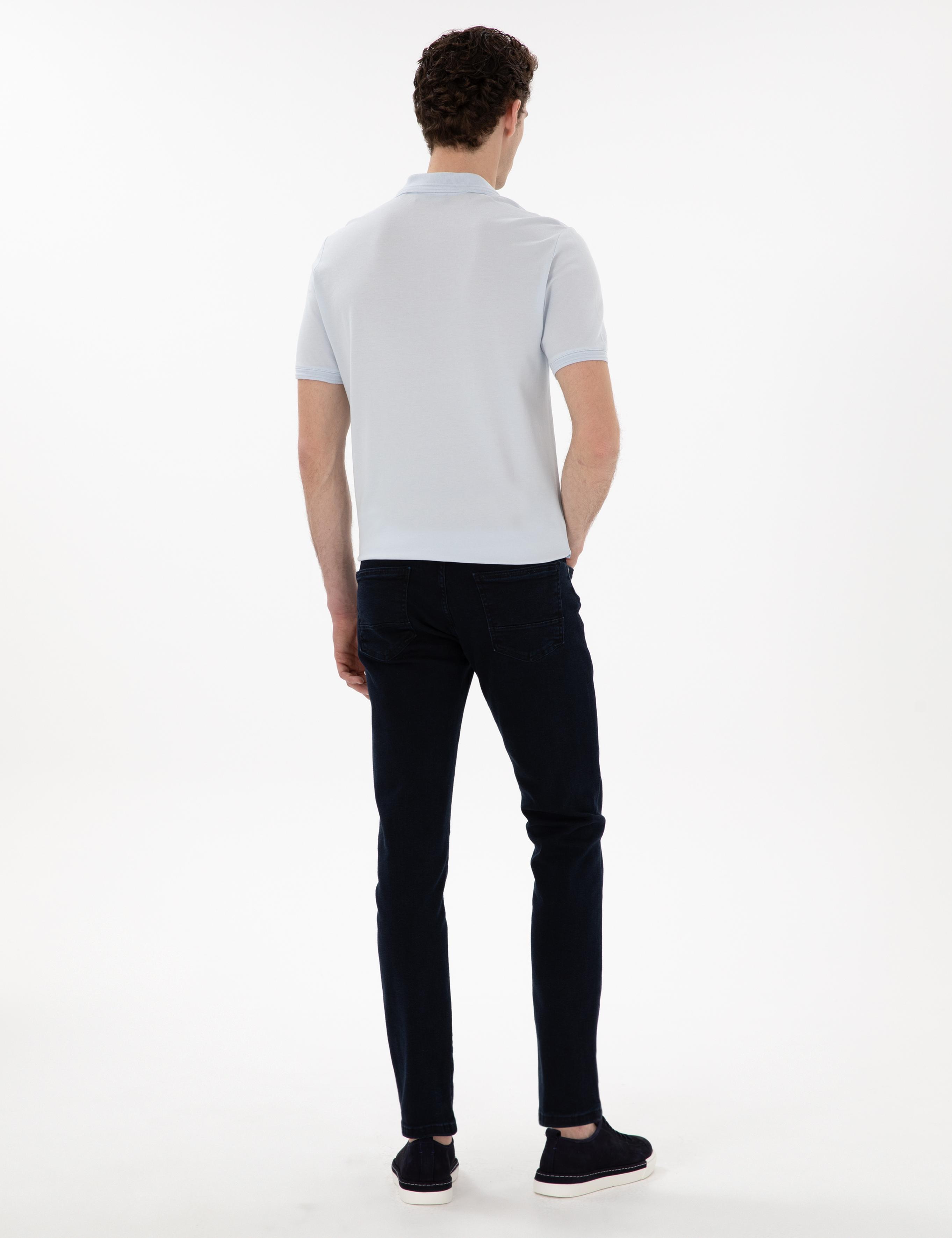 Lacivert Slim Fit Jean Pantolon