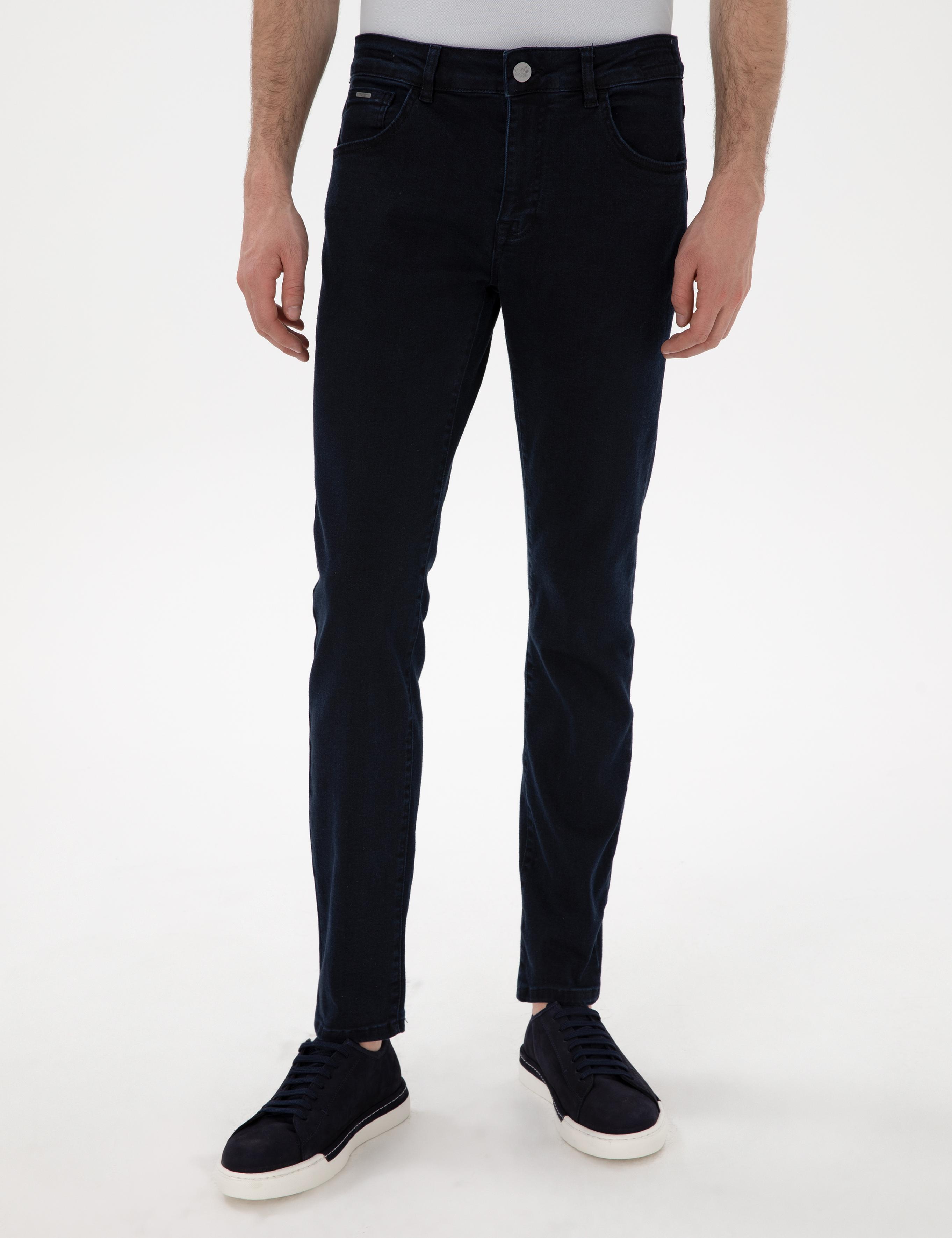 Lacivert Slim Fit Jean Pantolon