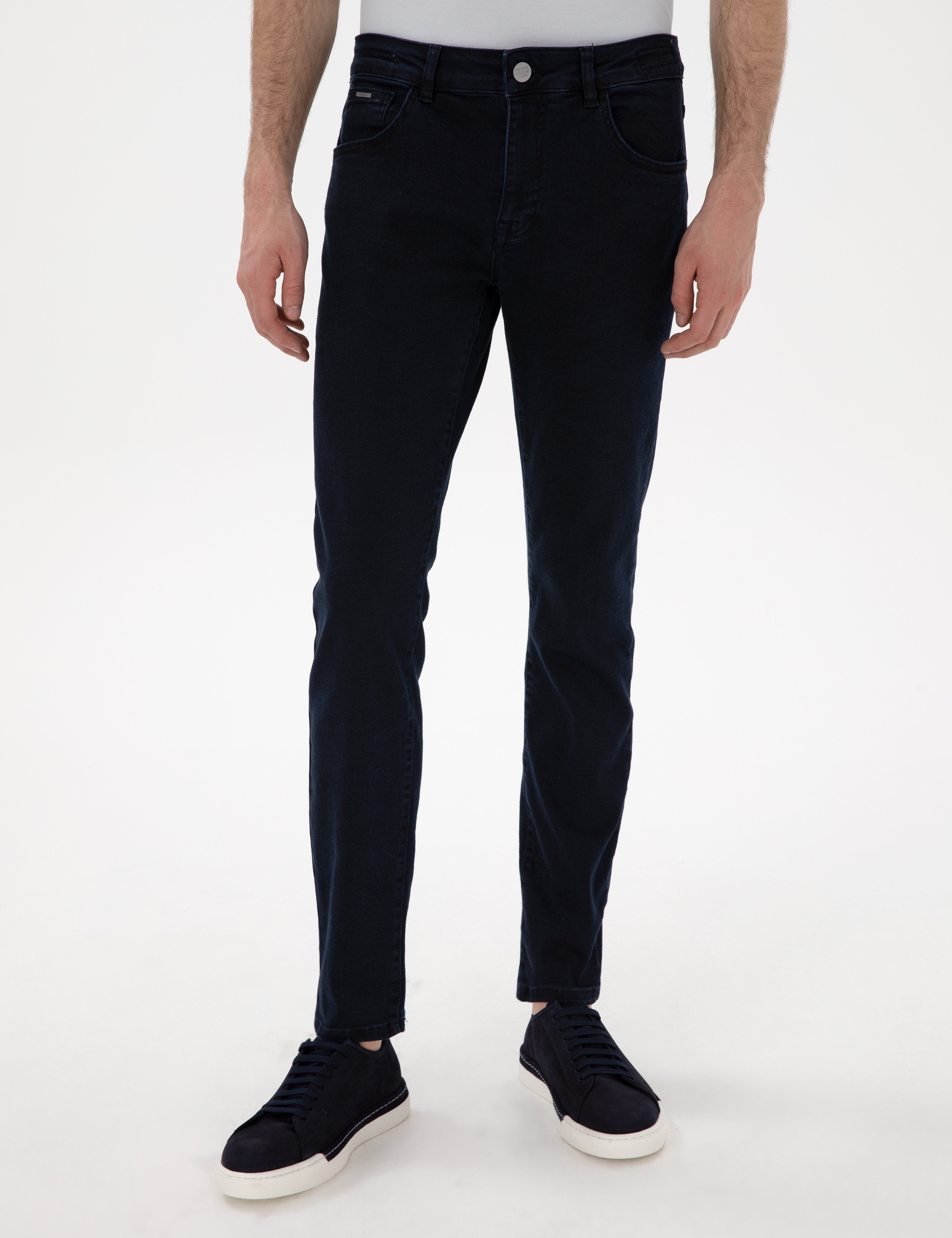 Lacivert Slim Fit Jean Pantolon - Image 2