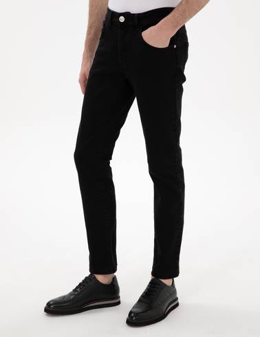 Antrasit Slim Fit Jean Pantolon