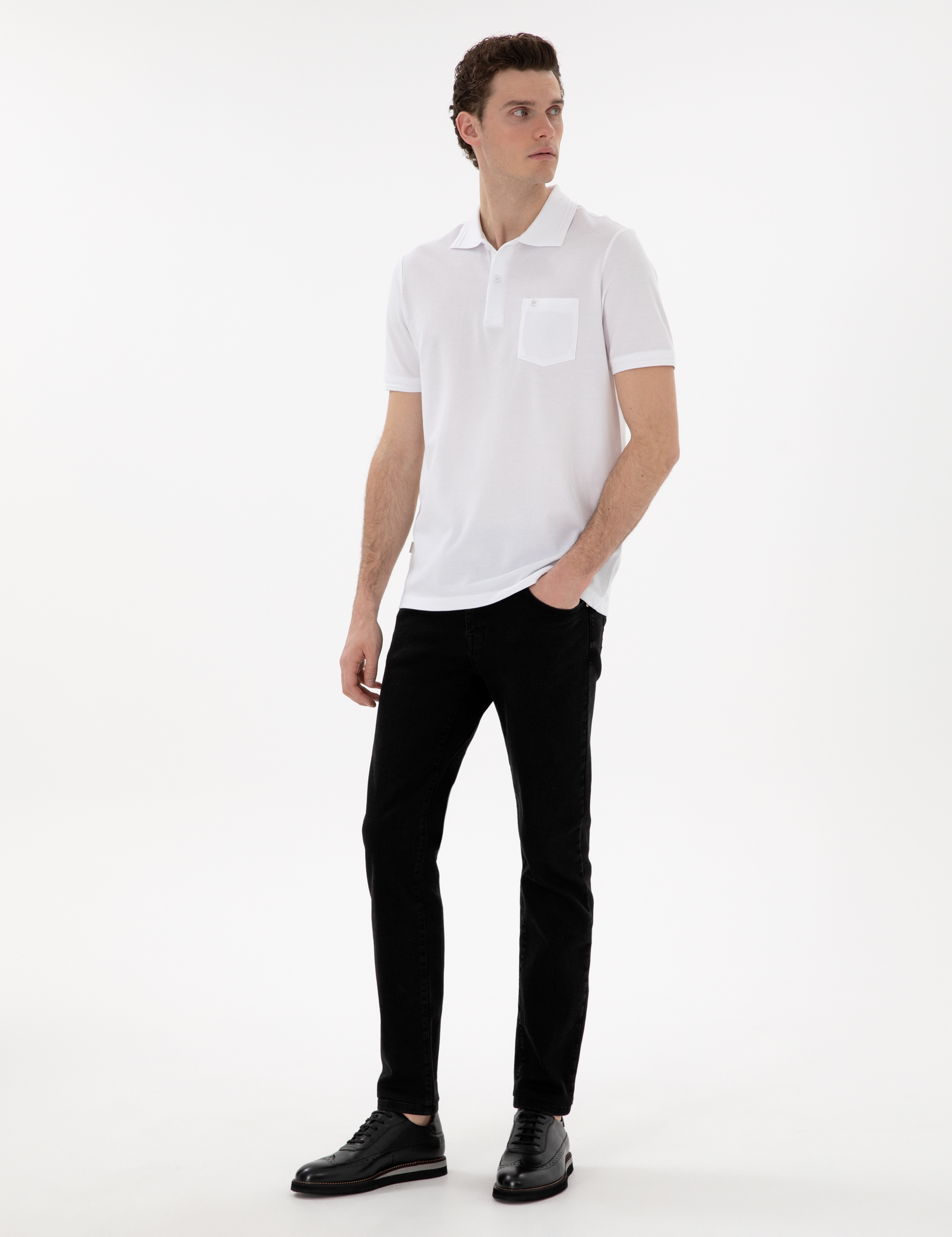 Antrasit Slim Fit Jean Pantolon - Image 3