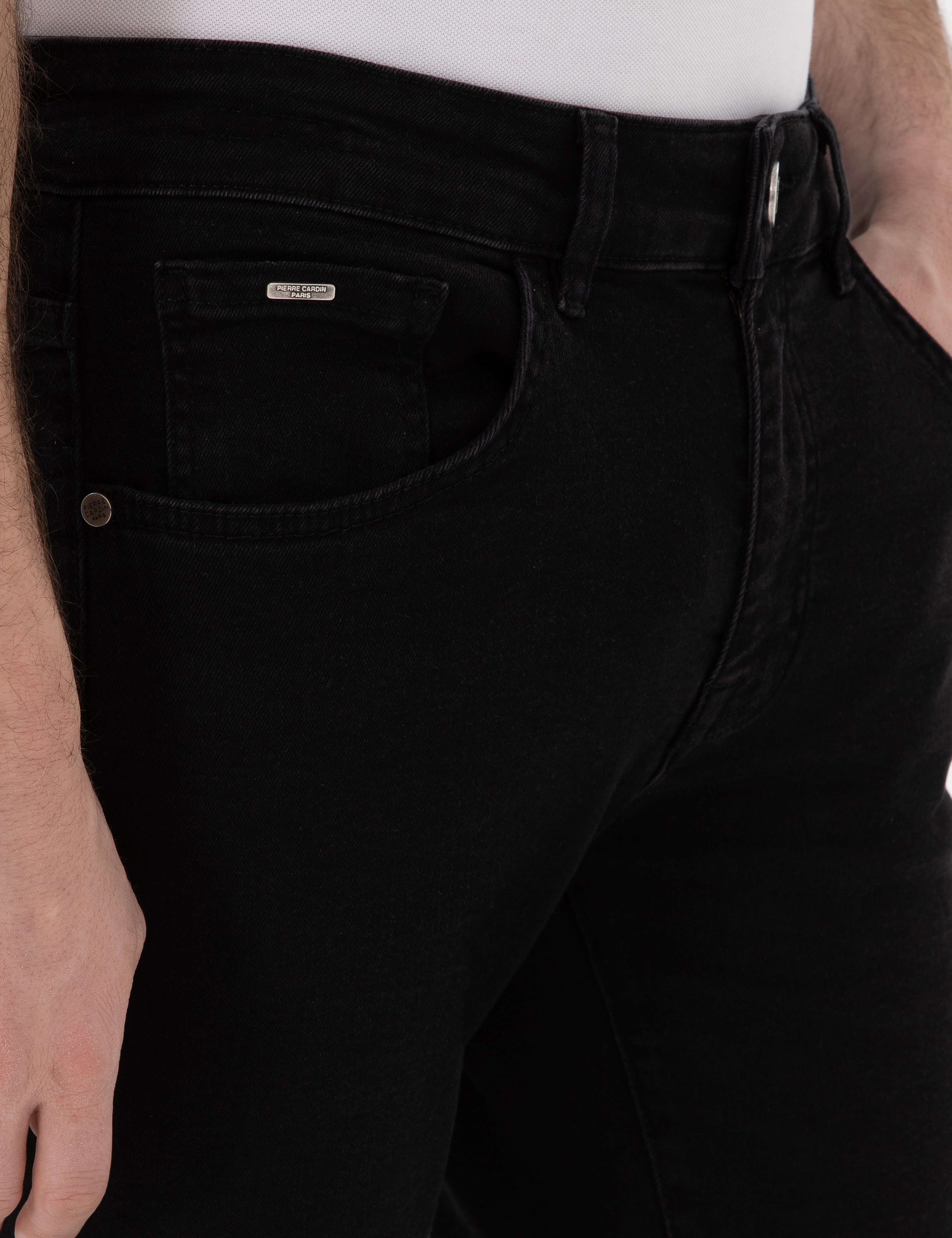 Antrasit Slim Fit Jean Pantolon - Image 5
