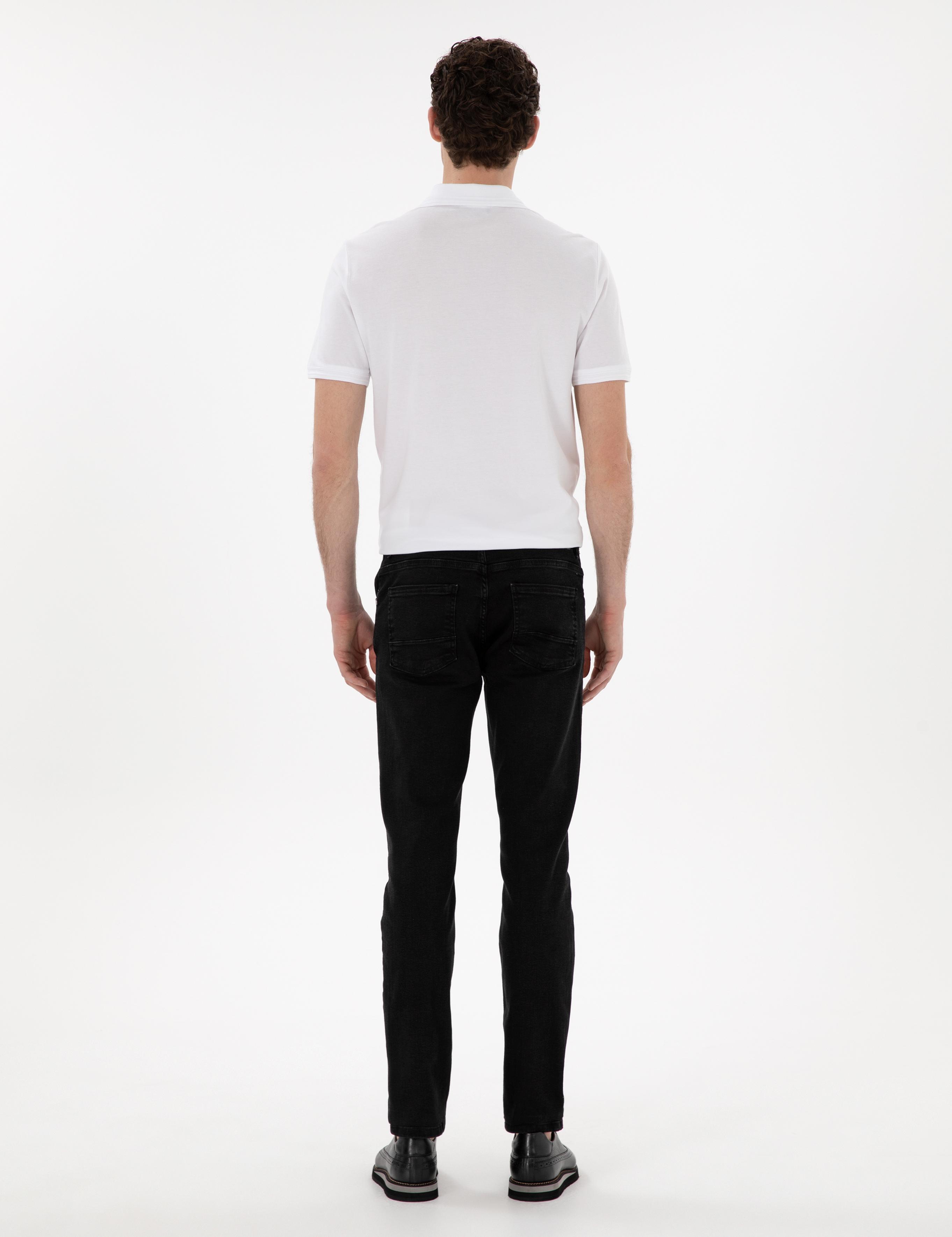 Antrasit Slim Fit Jean Pantolon