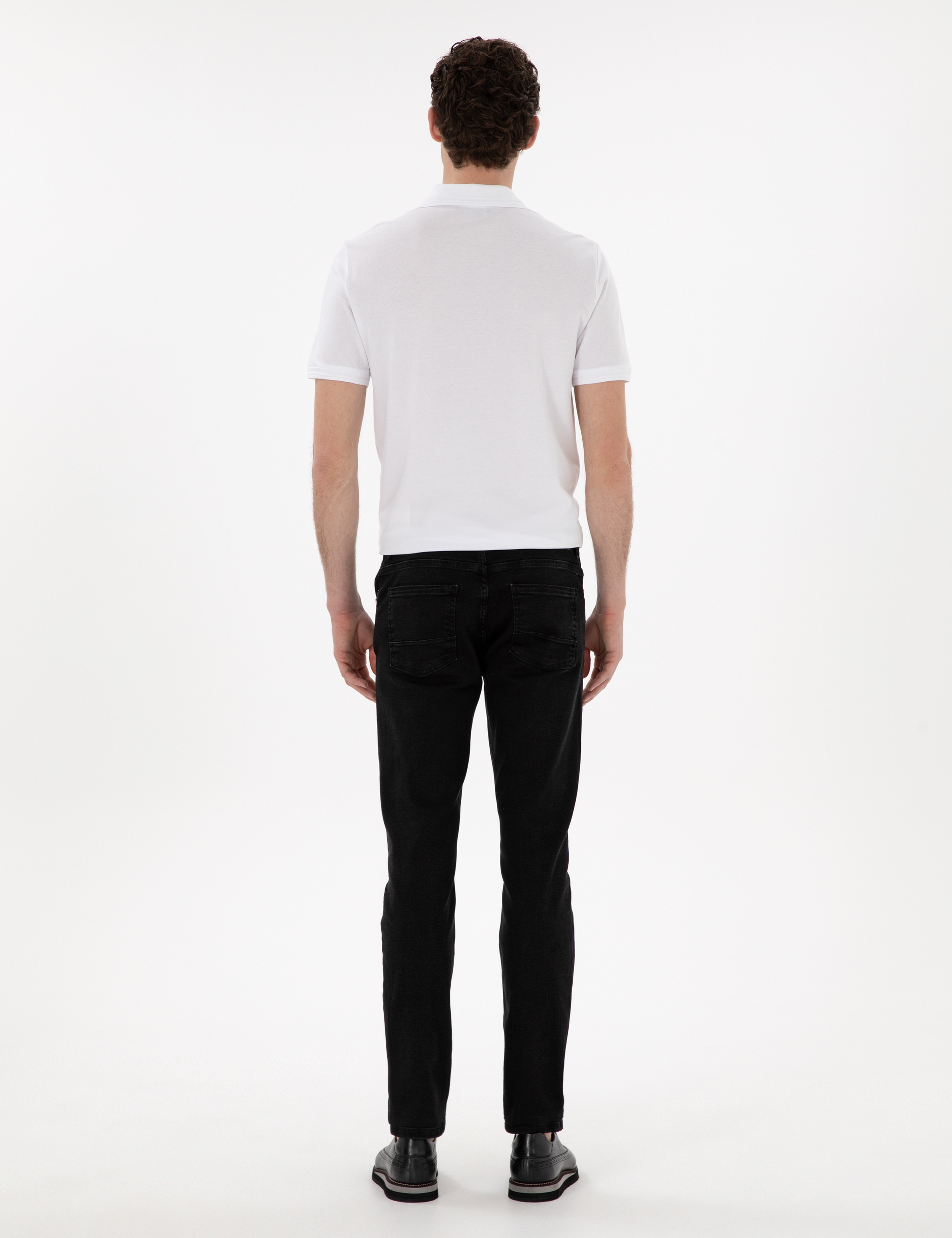 Antrasit Slim Fit Jean Pantolon - Image 4