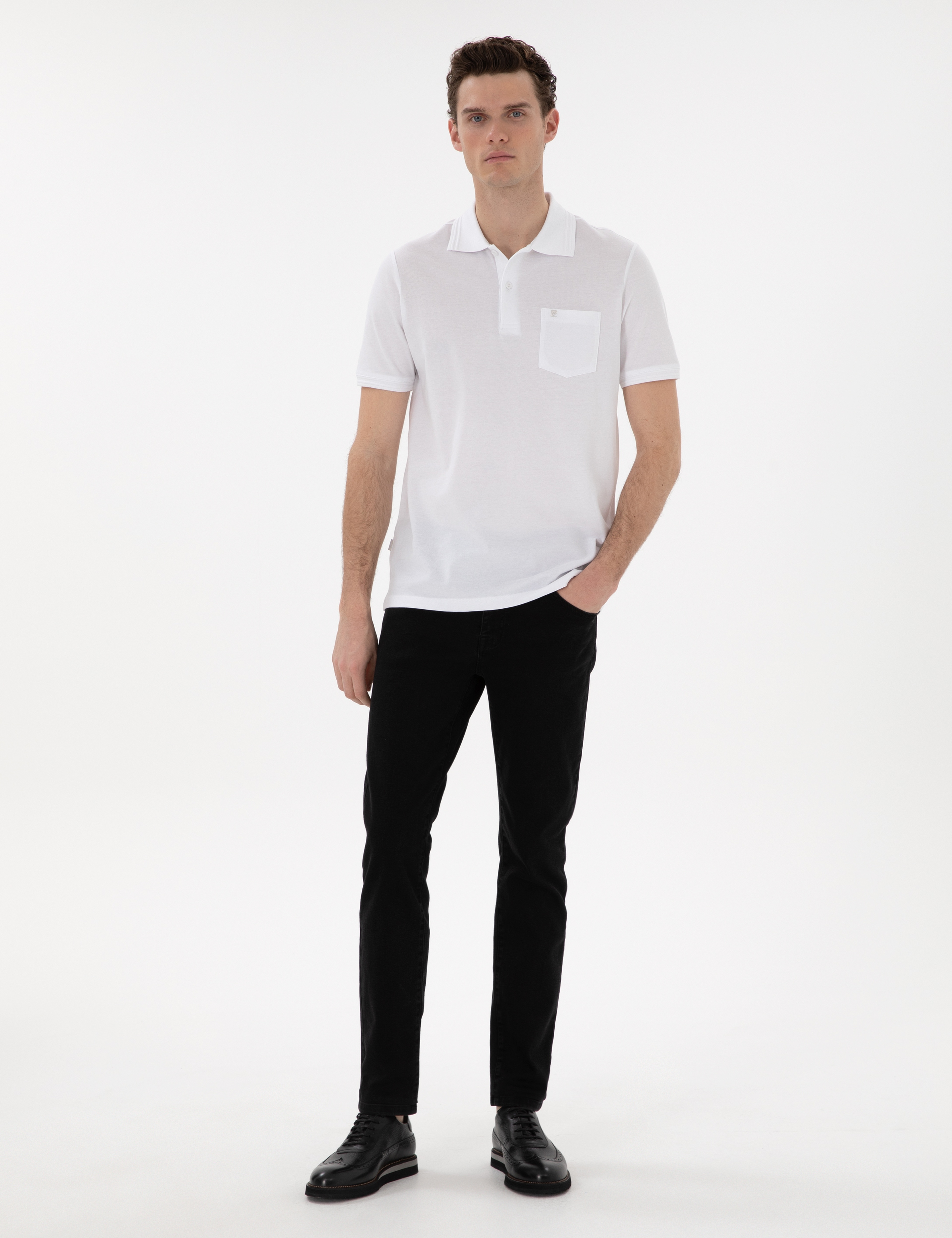 Antrasit Slim Fit Jean Pantolon - Image 1