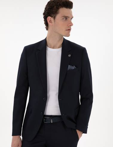 Lacivert Slim Fit Takım Elbise