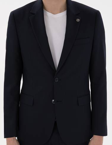 Lacivert Slim Fit Takım Elbise